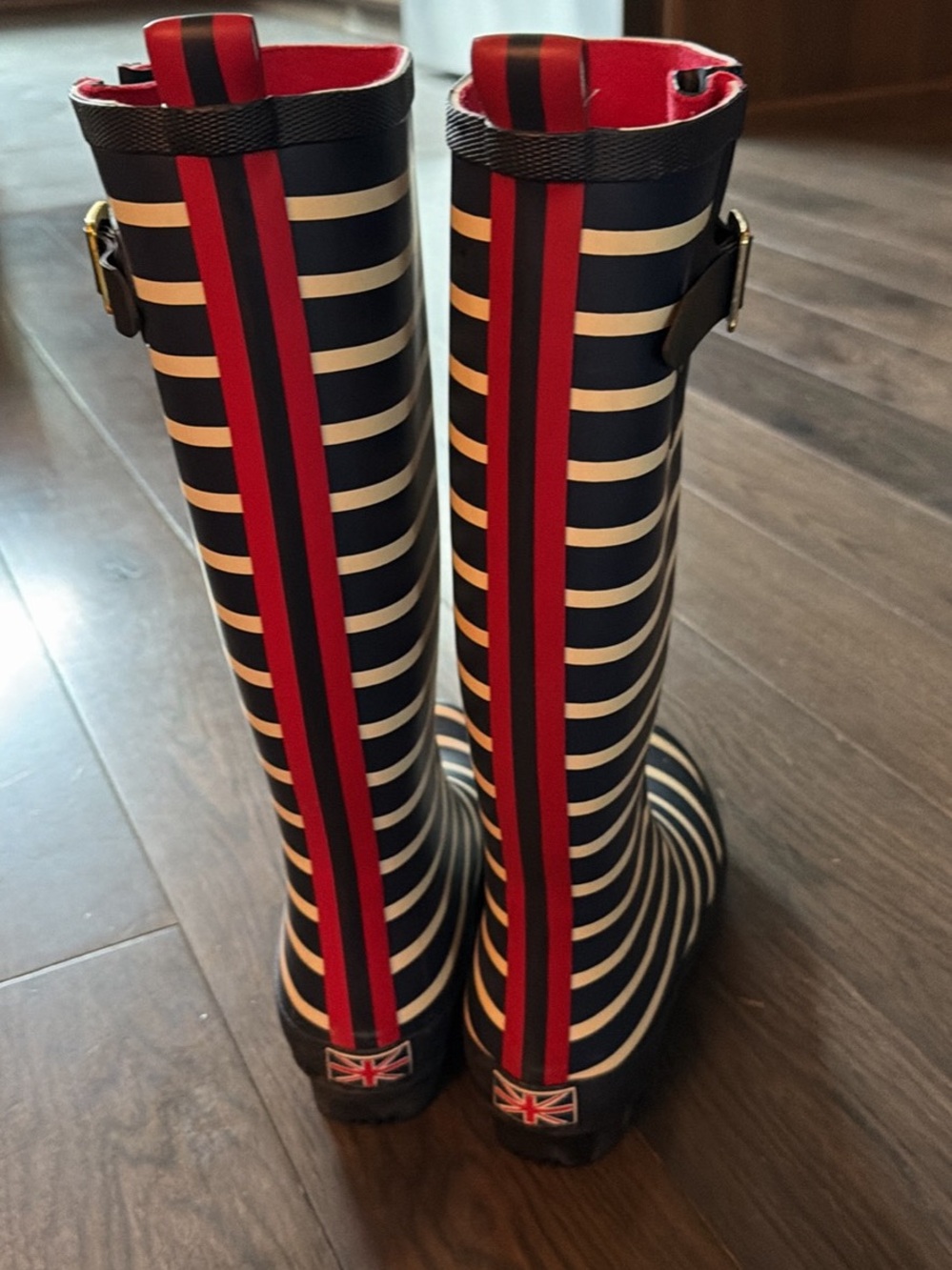 Joules Welly Print Tall Rain Boots size 7 - Picture 6 of 9